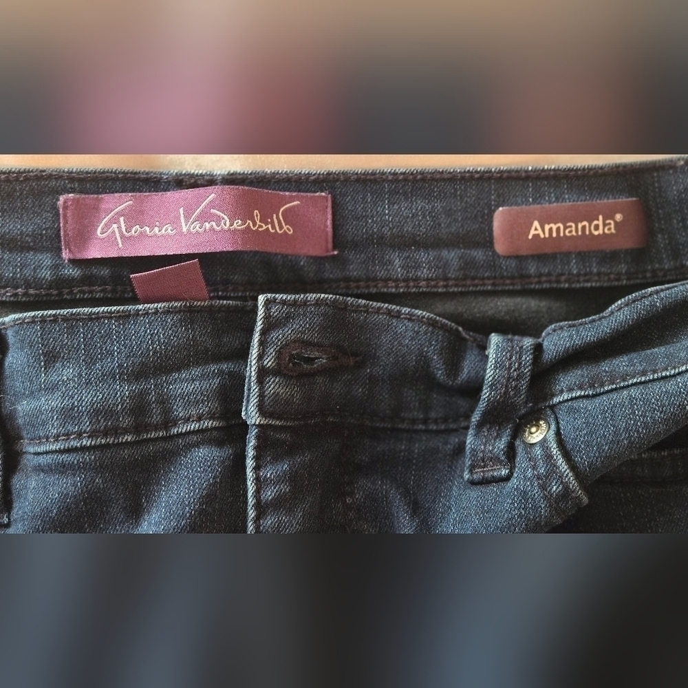 NWOT, Gloria Vanderbilt, Women's Amanda Capris, Size: 6, Color: Navy Park City - Picture 8 of 10